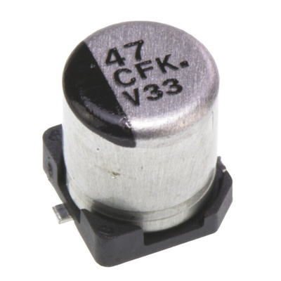 Panasonic 47μF Aluminium Electrolytic Capacitor 16V dc, Surface Mount - EEEFK1C470UR