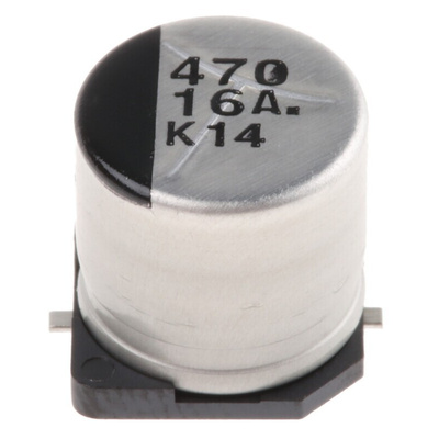 Panasonic 470μF Aluminium Electrolytic Capacitor 16V dc, Surface Mount - EEE1CA471P