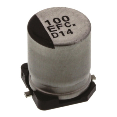 Panasonic 100μF Electrolytic Capacitor 25V dc, Surface Mount - EEEFC1E101P