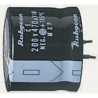 Rubycon 220μF Aluminium Electrolytic Capacitor 400V dc, Snap-In - 400MXG220MEFCSN25X35