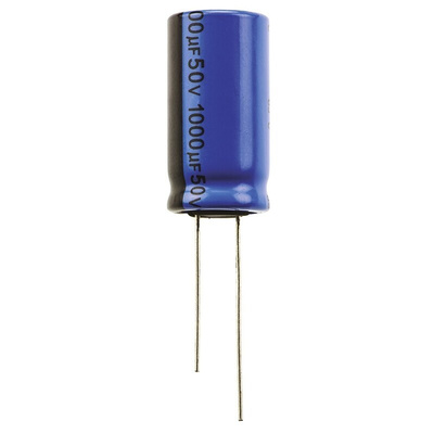 Vishay 1000μF Aluminium Electrolytic Capacitor 50V dc, Radial, Through Hole - MAL203851102E3