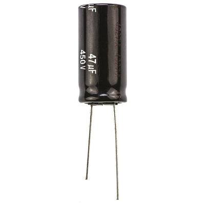 Panasonic 47μF Aluminium Electrolytic Capacitor 450V dc, Radial, Through Hole - EEUEE2W470
