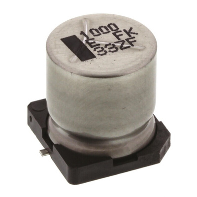 Panasonic 1000μF Aluminium Electrolytic Capacitor 25V dc, Surface Mount - EEVFK1E102Q