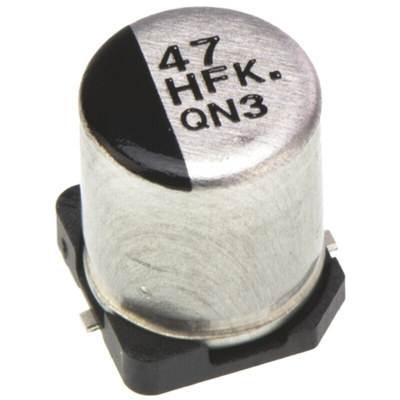 Panasonic 47μF Aluminium Electrolytic Capacitor 50V dc, Surface Mount - EEEFK1H470XP