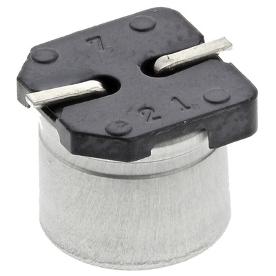 Panasonic 10μF Aluminium Electrolytic Capacitor 63V dc, Surface Mount - EEEFK1J100P