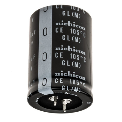 Nichicon 1000μF Aluminium Electrolytic Capacitor 400V dc, Snap-In - LGL2G102MELC50