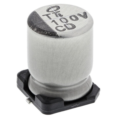 Nichicon 100μF Aluminium Electrolytic Capacitor 35V dc, Surface Mount - UCD1V101MNL1GS