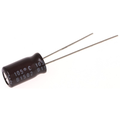 Nichicon 47μF Aluminium Electrolytic Capacitor 50V dc, Radial, Through Hole - UPW1H470MED