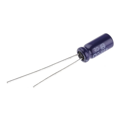 Panasonic 2.2μF Aluminium Electrolytic Capacitor 50V dc, Radial, Through Hole - ECEA1HN2R2U