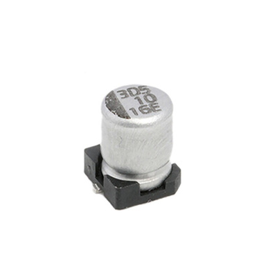 NIC Components 10μF Aluminium Electrolytic Capacitor 16V dc, Surface Mount - NACE100M16V4X5.5TR13F