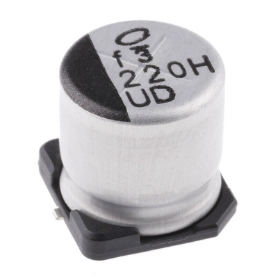 Nichicon 220μF Aluminium Electrolytic Capacitor 50V dc, Surface Mount - UUD1H221MNL1GS