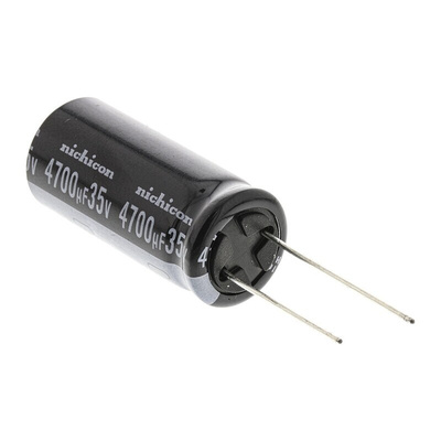 Nichicon 4700μF Aluminium Electrolytic Capacitor 35V dc, Radial, Through Hole - UVY1V472MHD