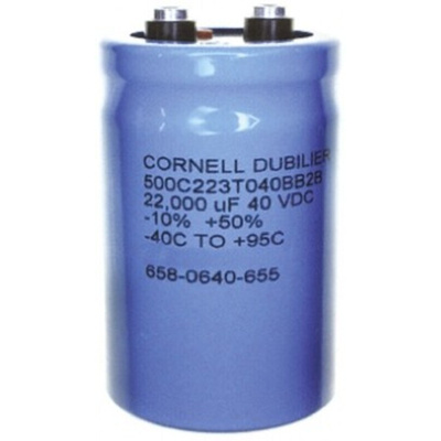 Cornell-Dubilier 3700μF Electrolytic Capacitor 450V dc, Through Hole - 550C372T450DF2B
