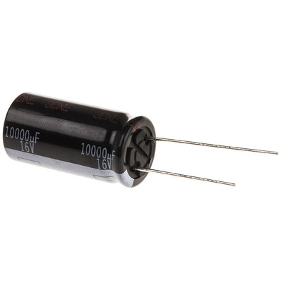 Panasonic 10000μF Aluminium Electrolytic Capacitor 16V dc, Radial, Through Hole - EEUHD1C103
