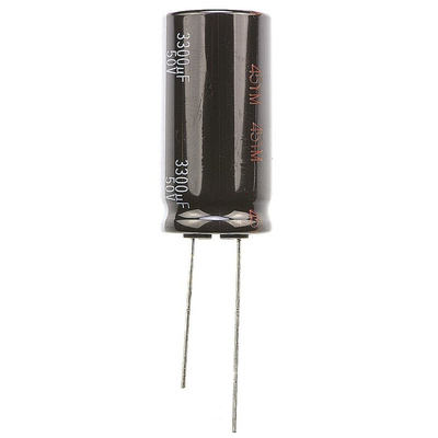Panasonic 3300μF Aluminium Electrolytic Capacitor 50V dc, Radial, Through Hole - EEUHD1H332