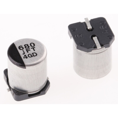 Panasonic 680μF Aluminium Electrolytic Capacitor 6.3V dc, Surface Mount - EEEFTJ681XAP