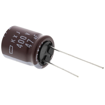 CHEMI-CON 47μF Aluminium Electrolytic Capacitor 400V dc, Radial, Through Hole - EKXJ401ELL470ML20S