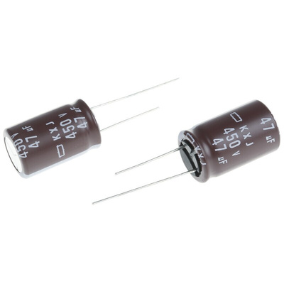 CHEMI-CON 47μF Aluminium Electrolytic Capacitor 450V dc, Radial, Through Hole - EKXJ451ELL470ML25S