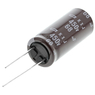CHEMI-CON 68μF Aluminium Electrolytic Capacitor 450V dc, Radial, Through Hole - EKXJ451ELL680MLP1S