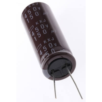 CHEMI-CON 150μF Aluminium Electrolytic Capacitor 450V dc, Radial, Through Hole - EKXJ451ELL151MM50S