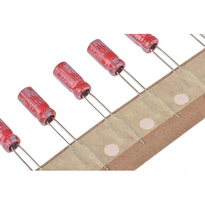 Wurth Elektronik 2.2μF Aluminium Electrolytic Capacitor 63V dc, Radial, Through Hole - 860020772006