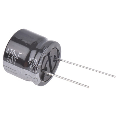 Panasonic 470μF Aluminium Electrolytic Capacitor 50V dc, Radial, Through Hole - EEUTA1H471S
