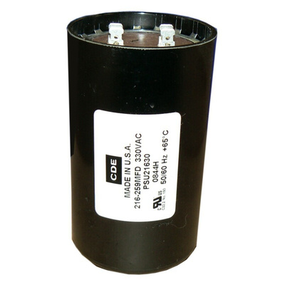 Cornell-Dubilier 72 → 86μF Aluminium Electrolytic Capacitor 110 V ac, 125 V ac, Snap-In - PSU7215