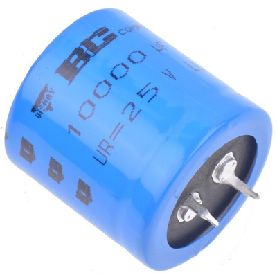 Vishay 10000μF Aluminium Electrolytic Capacitor 25V dc, Snap-In - MAL215836103E3