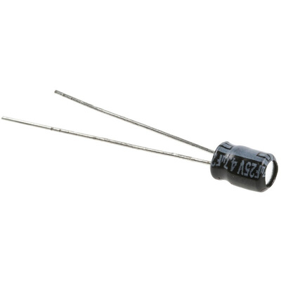Panasonic 4.7μF Aluminium Electrolytic Capacitor 25V dc, Radial, Through Hole - ECEA1EKS4R7