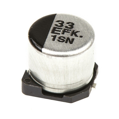 Panasonic 33μF Aluminium Electrolytic Capacitor 25V dc, Surface Mount - EEEFK1E330AP