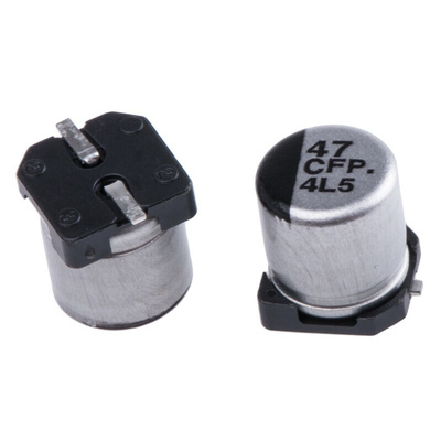 Panasonic 47μF Aluminium Electrolytic Capacitor 16V dc, Surface Mount - EEEFPC470UAR
