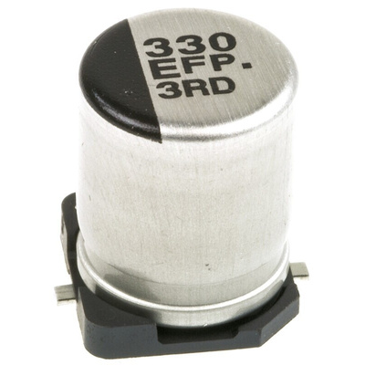 Panasonic 330μF Aluminium Electrolytic Capacitor 25V dc, Surface Mount - EEEFP1E331AP