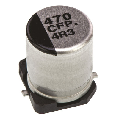Panasonic 470μF Aluminium Electrolytic Capacitor 16V dc, Surface Mount - EEEFP1C471AP