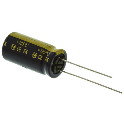 Panasonic 1200μF Aluminium Electrolytic Capacitor 35V dc, Radial, Through Hole - EEUFK1V122