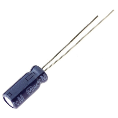 Panasonic 4.7μF Aluminium Electrolytic Capacitor 100V dc, Radial, Through Hole - ECA2AM4R7