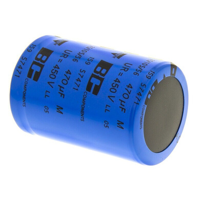 Vishay 470μF Aluminium Electrolytic Capacitor 450V dc, Snap-In - MAL215957471E3