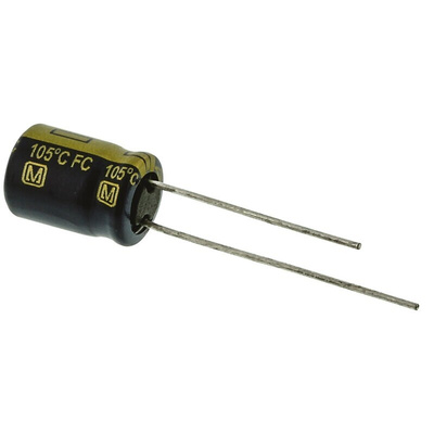 Panasonic 560μF Aluminium Electrolytic Capacitor 6.3V dc, Radial, Through Hole - EEUFC0J561