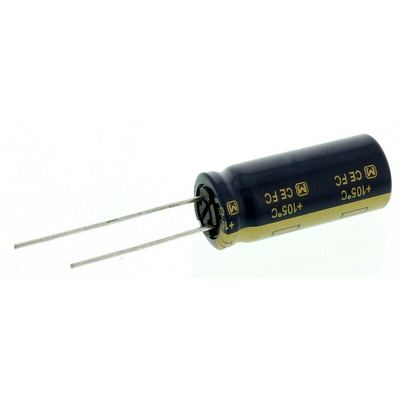 Panasonic 4700μF Aluminium Electrolytic Capacitor 6.3V dc, Radial, Through Hole - EEUFC0J472