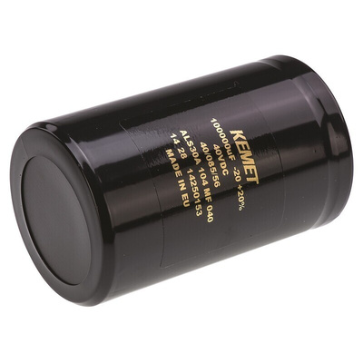 KEMET 0.1F Aluminium Electrolytic Capacitor 40V dc, Screw Terminal - ALS30A104MF040