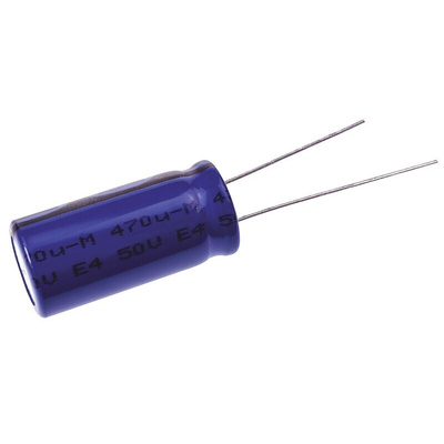 Vishay 470μF Aluminium Electrolytic Capacitor 50V dc, Radial, Through Hole - MAL213651471E3