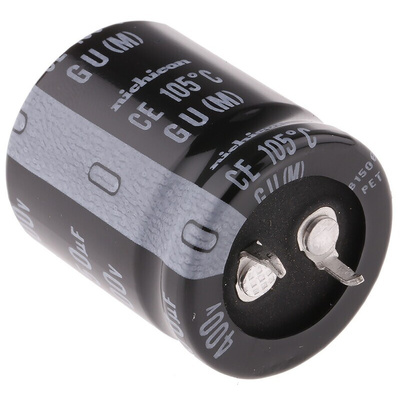 Nichicon 150μF Aluminium Electrolytic Capacitor 400V dc, Snap-In - LGU2G151MELA