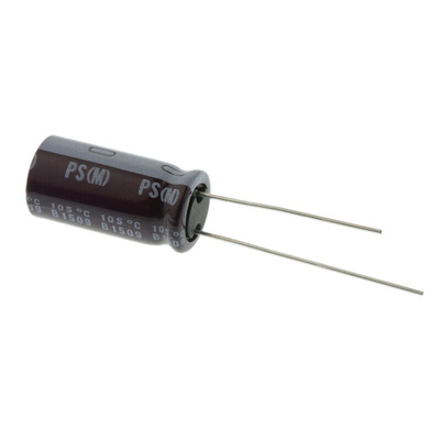 Nichicon 470μF Aluminium Electrolytic Capacitor 35V dc, Radial, Through Hole - UPS1V471MPD
