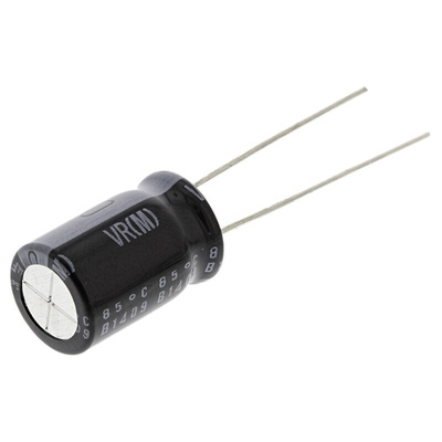 Nichicon 1000μF Aluminium Electrolytic Capacitor 16V dc, Radial, Through Hole - UVR1C102MPD
