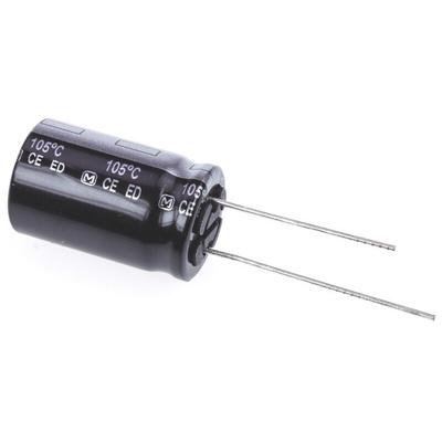Panasonic 150μF Aluminium Electrolytic Capacitor 200V dc, Radial, Through Hole - EEUED2D151