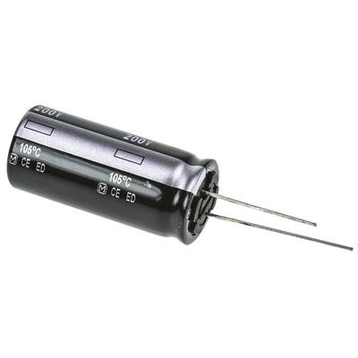 Panasonic 330μF Aluminium Electrolytic Capacitor 200V dc, Radial, Through Hole - EEUED2D331