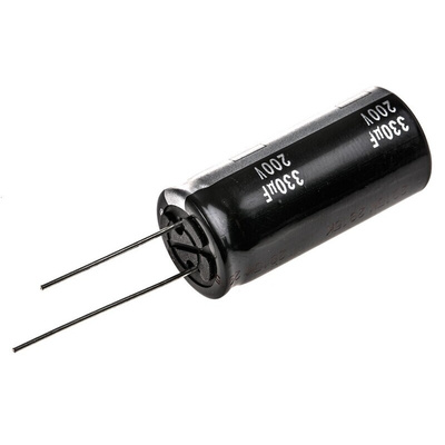 Panasonic 330μF Aluminium Electrolytic Capacitor 200V dc, Radial, Through Hole - EEUED2D331