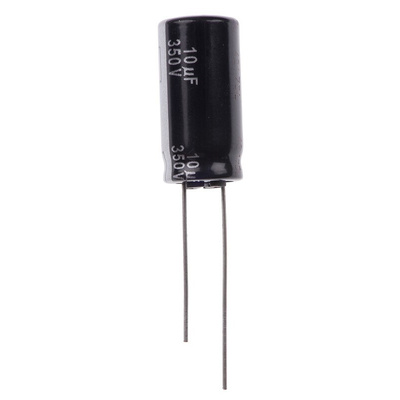 Panasonic 10μF Aluminium Electrolytic Capacitor 350V dc, Radial, Through Hole - EEUED2V100