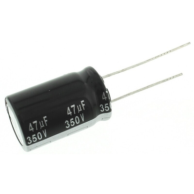 Panasonic 47μF Electrolytic Capacitor 350V dc, Through Hole - EEUED2V470