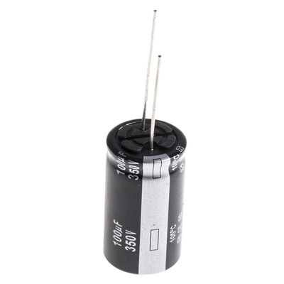 Panasonic 100μF Aluminium Electrolytic Capacitor 350V dc, Radial, Through Hole - EEUED2V101