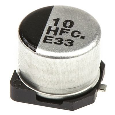Panasonic 10μF Electrolytic Capacitor 50V dc, Surface Mount - EEEFC1H100P